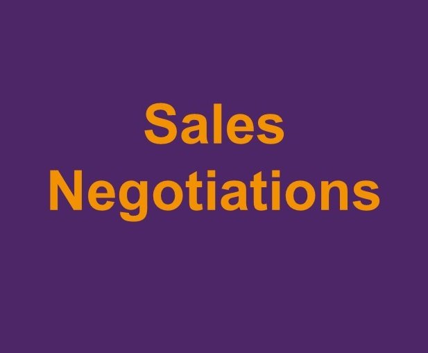 Negotiations for Sales People (in person)