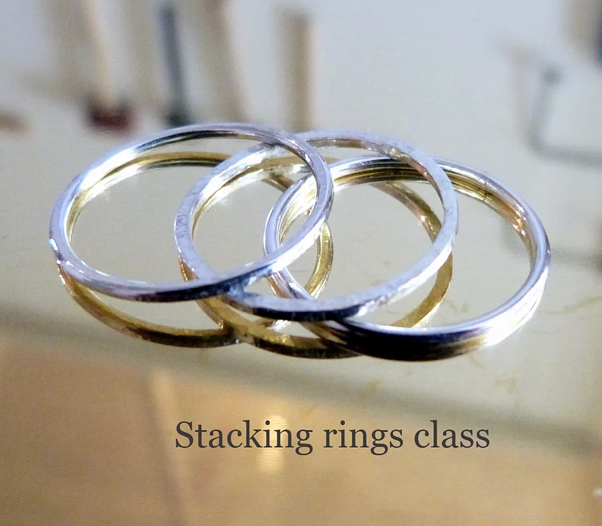 Make 3 stacking rings in Sterling silver
