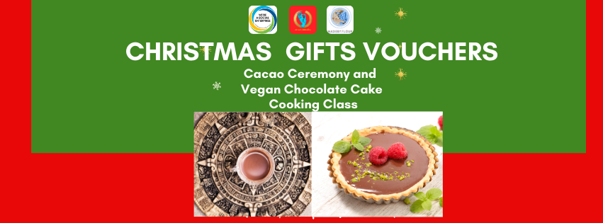 2nd February 3-6 pm Cacao Ceremony and Vegan Chocolate Cake Cooking Class