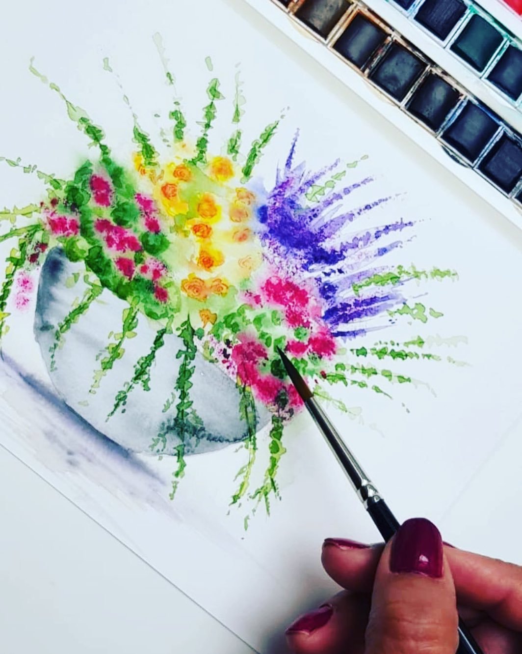 Watercolour Techniques for All - 4 week Online Course Tuesday Evenings Via Zoom