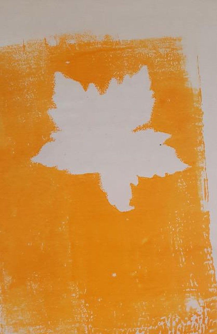 Patterns in Nature and Art online: Monoprinting with leaves