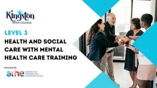 Level 3 Health and Social Care with Mental Health Care Training