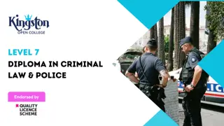 Level 7 Diploma in Criminal Law & Police - QLS Endorsed