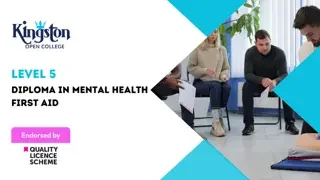 Level 5 Diploma in Mental Health First Aid  - QLS Endorsed