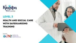 Level 3 Health and Social Care with Safeguarding Training
