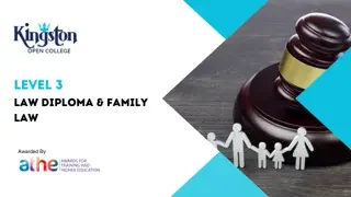 Level 3 Law Diploma & Family Law