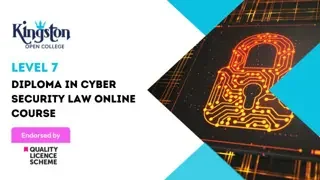 Diploma in Cyber Security Law Online Course Level 7