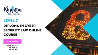 Diploma in Cyber Security Law Online Course Level 7