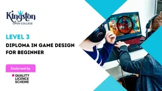 Diploma in Game Design for Beginner  - Level 3 (QLS Endorsed)