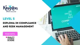 Diploma in Compliance and Risk Management - Level 5 (QLS Endorsed)