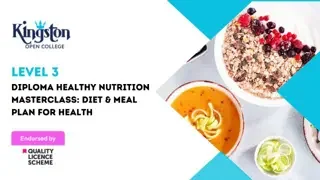 Level 3 Diploma Healthy Nutrition Masterclass: Diet & Meal Plan For Health - QLS Endorsed