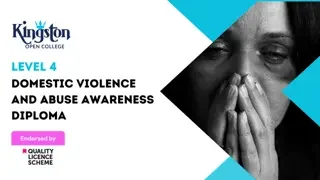 Level 4 in Domestic Violence and Abuse Awareness Diploma - QLS Endorsed