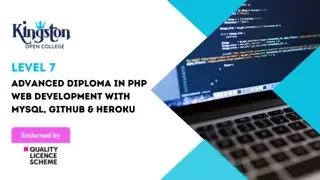 Level 7 Advanced Diploma in PHP Web Development with MySQL, GitHub & Heroku - QLS Endorsed