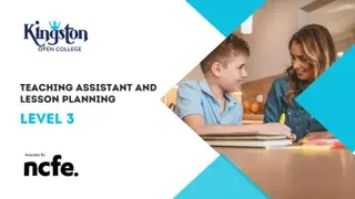 Level 3 Teaching Assistant and Lesson Planning - Ofqual Regulated
