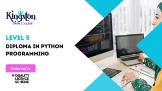 Diploma in Python Programming - Level 5 (QLS Endorsed)