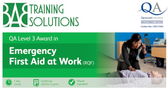 Emergency First Aid at Work (RQF) Level 3