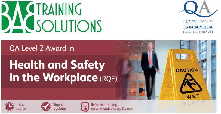 Level 2 Award in Health and Safety in the Workplace (RQF)