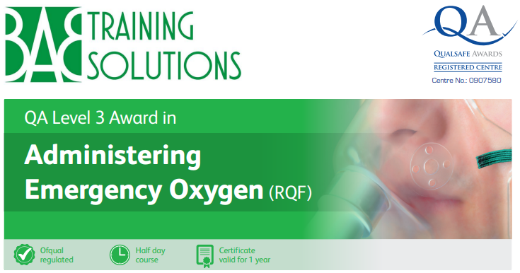 Level 3 Award in Administering Emergency Oxygen (RQF)