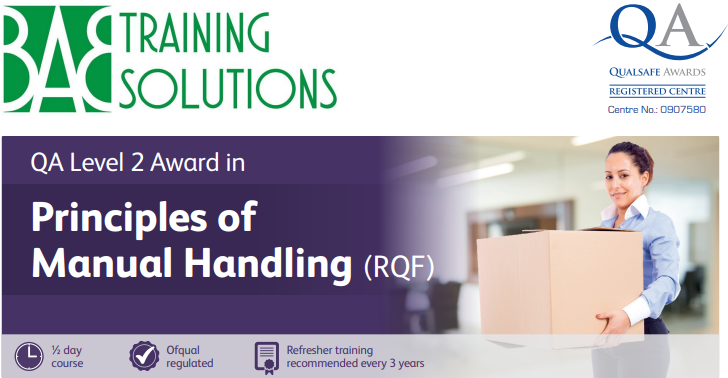 Level 2 Award in Principles of Manual Handling (RQF)