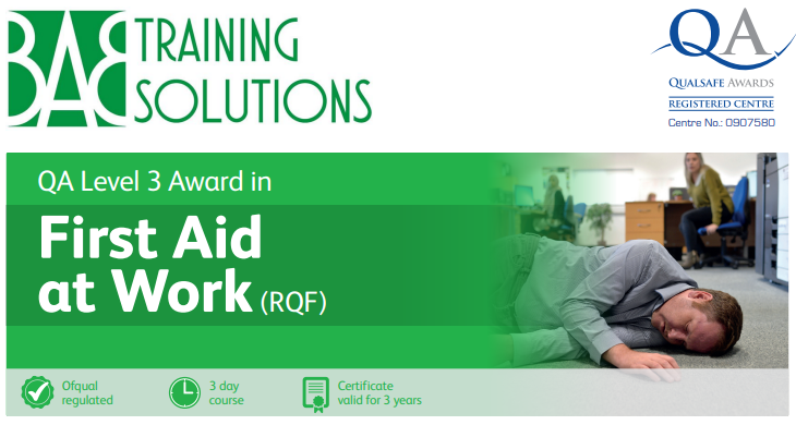 First Aid at Work (RQF) Level 3