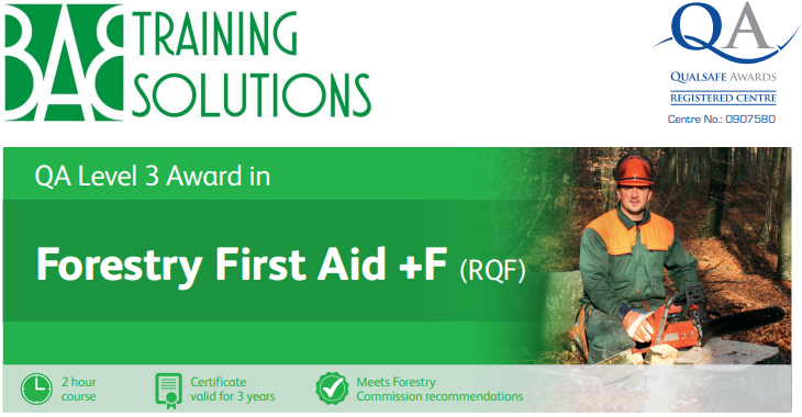 Level 3 Award in Forestry First Aid +F (RQF)