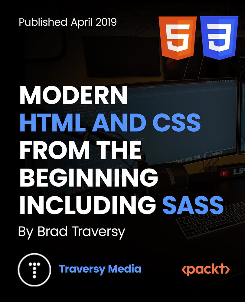 Modern HTML and CSS From The Beginning (Including Sass)