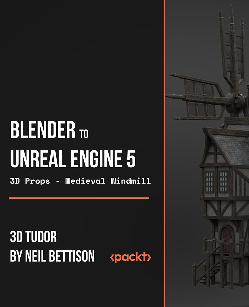 Blender to Unreal Engine 5 - 3D Props - Medieval Windmill