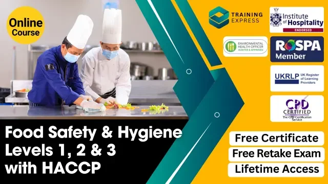 Food Safety and Hygiene Levels 1, 2 & 3 with HACCP Course