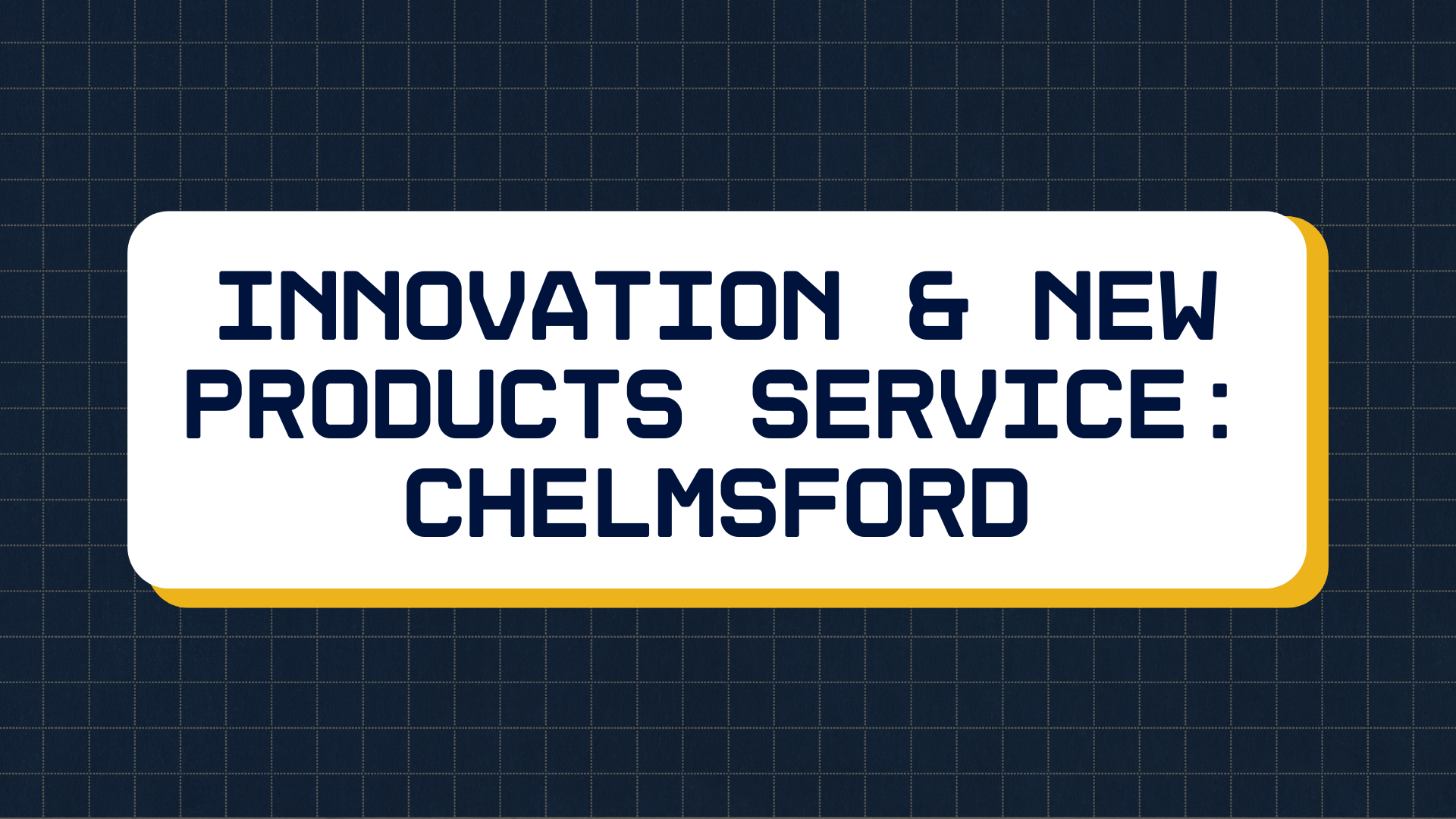 Innovation & New Products Services - INPERSON WORKSHOP