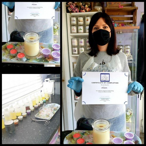 Candle Making Course with Belisama Candles (A Peta approved brand )