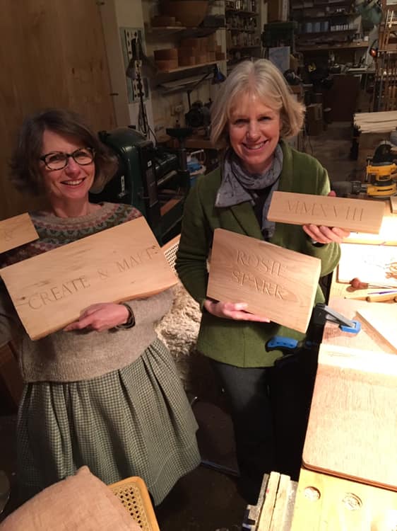 Letter carving in Wood Experience Days 