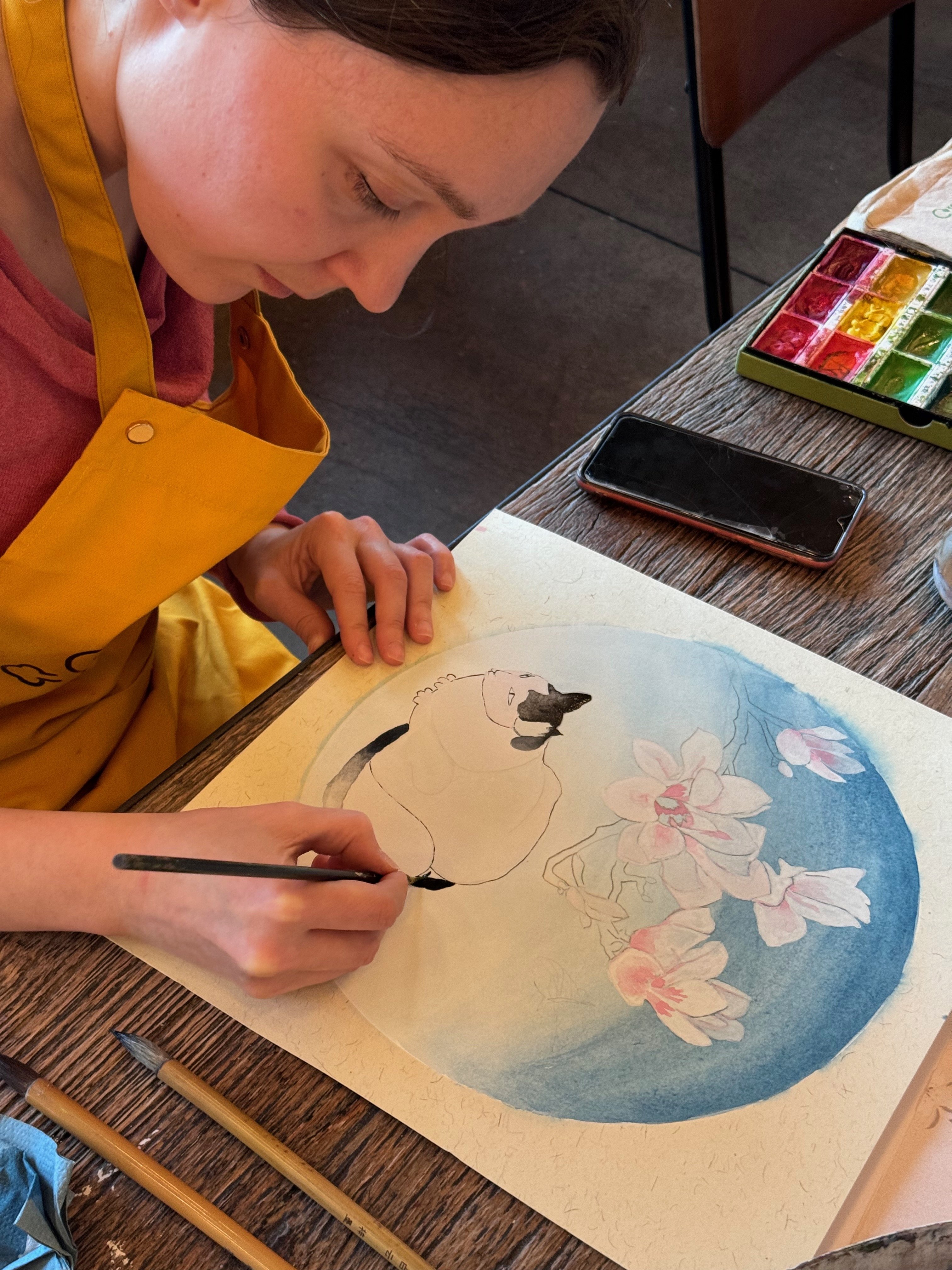 Japanese Painting Workshop @92 Degrees No.1 Spinningfields