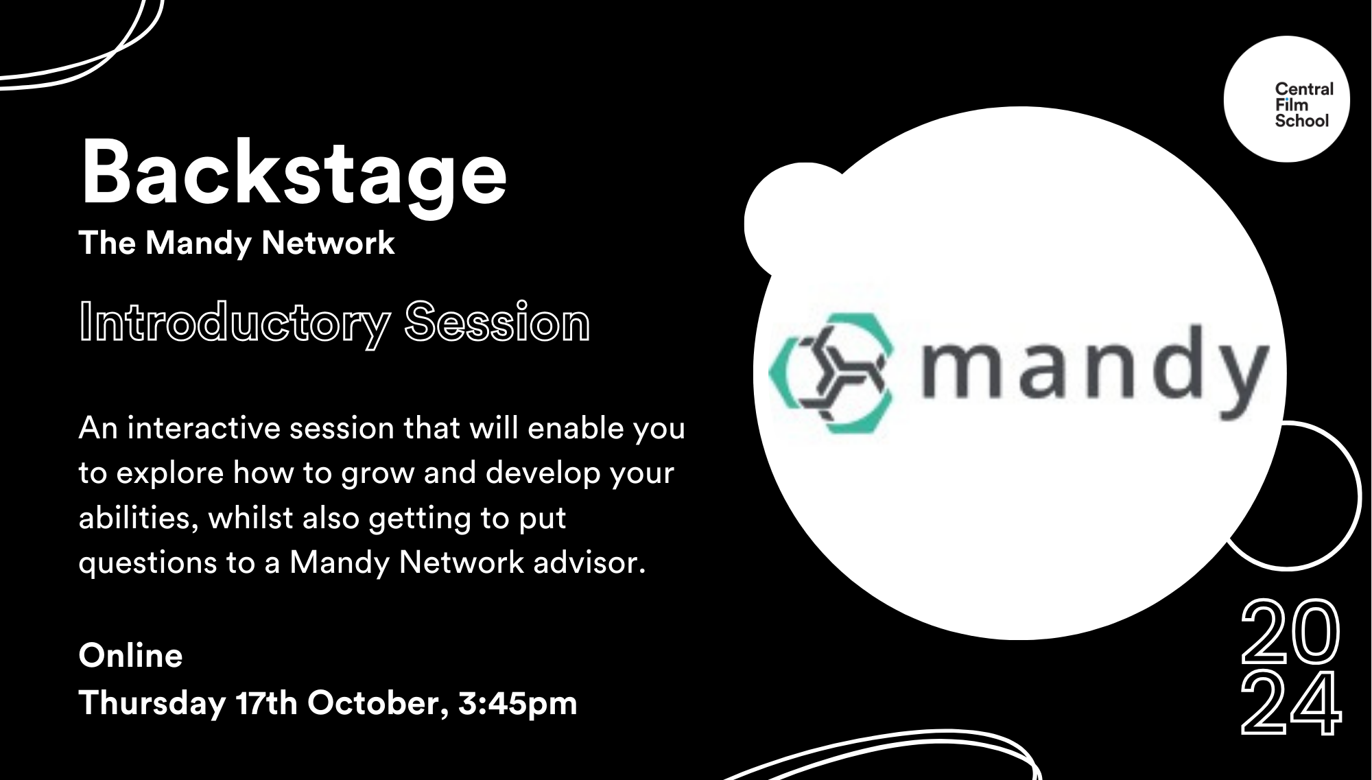 Backstage/The Mandy Network - Introductory Event