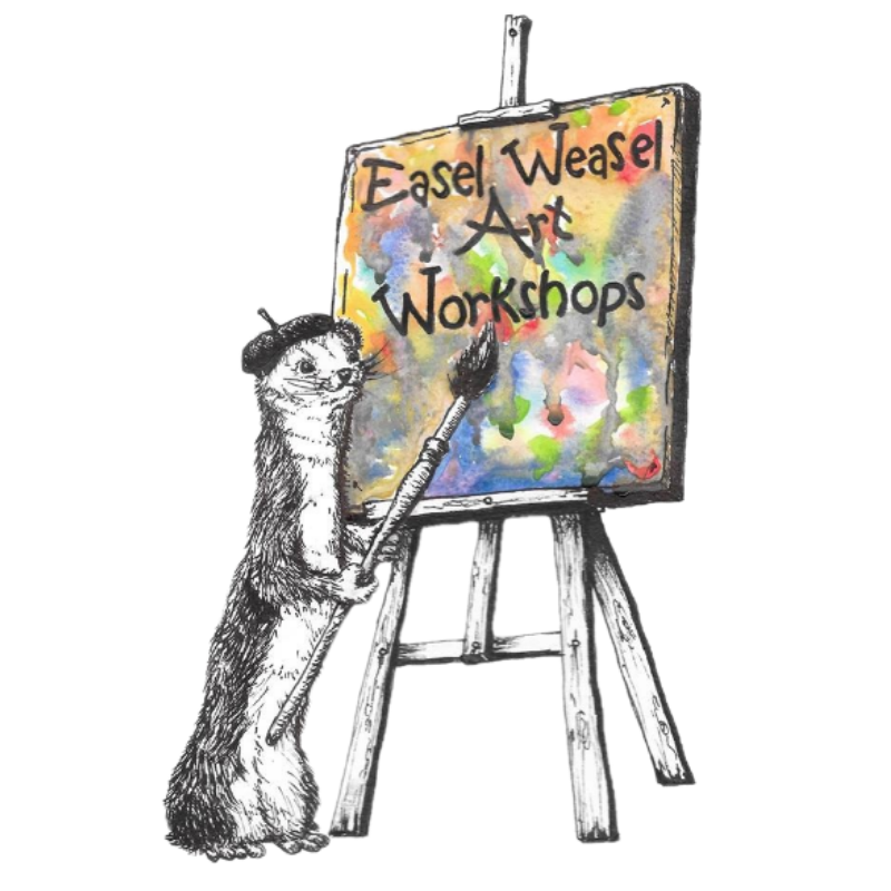 Easel Weasel Art Workshops  logo