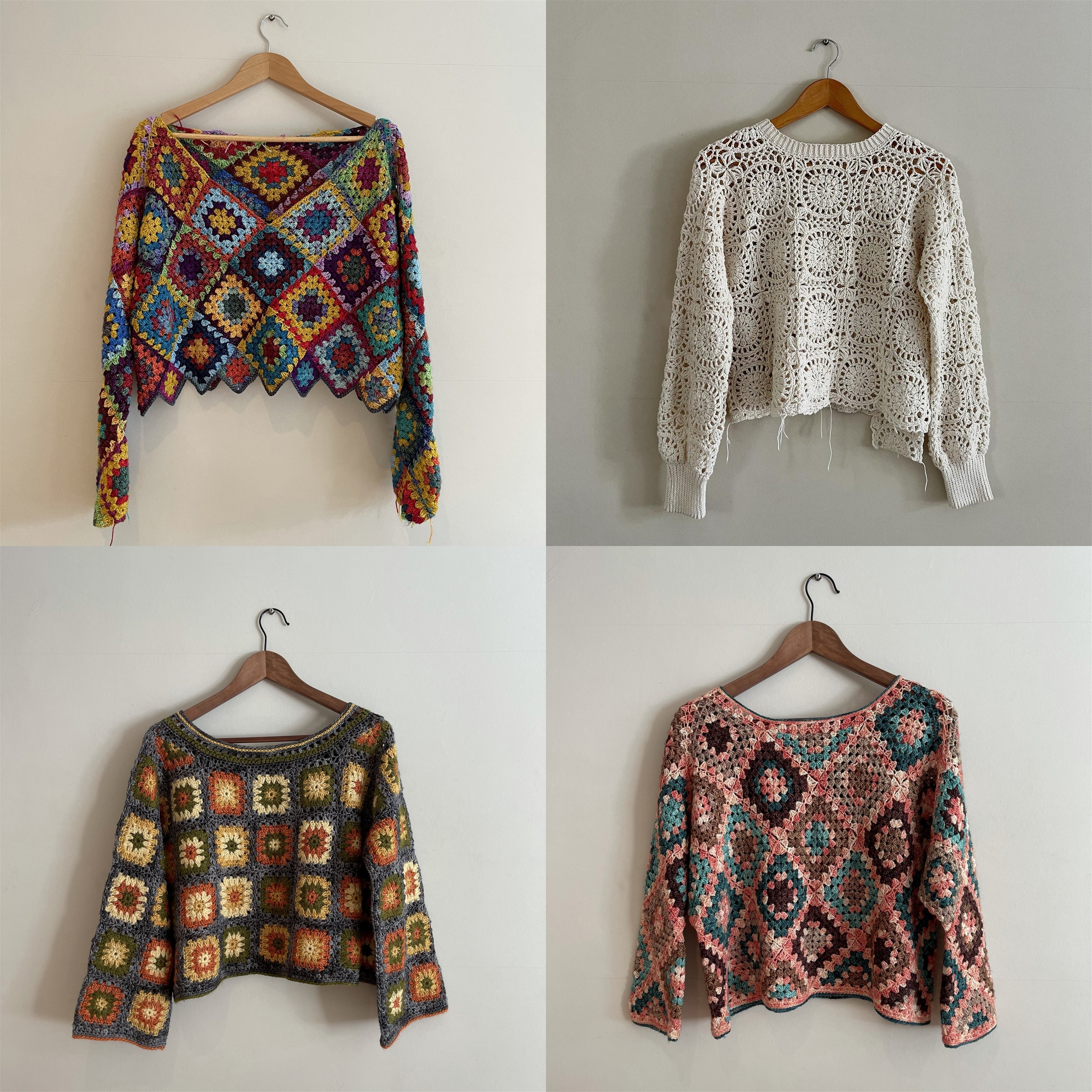 Design & Make Your Own Granny Square Sweater - Online Course Starting 22nd April 2024