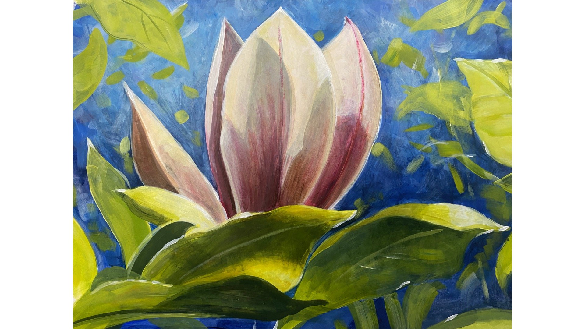 Magnolia -  Acrylic Painting
