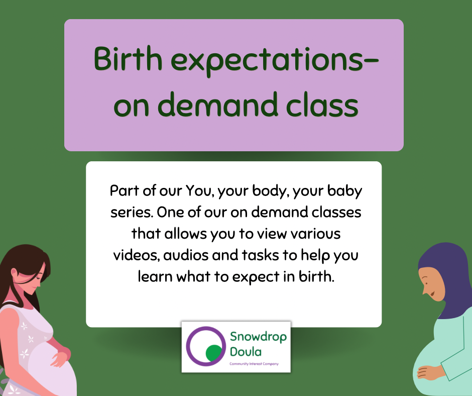 Birth expectations on demand antenatal course