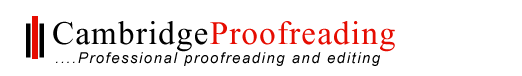 Cambridge Proofreader logo