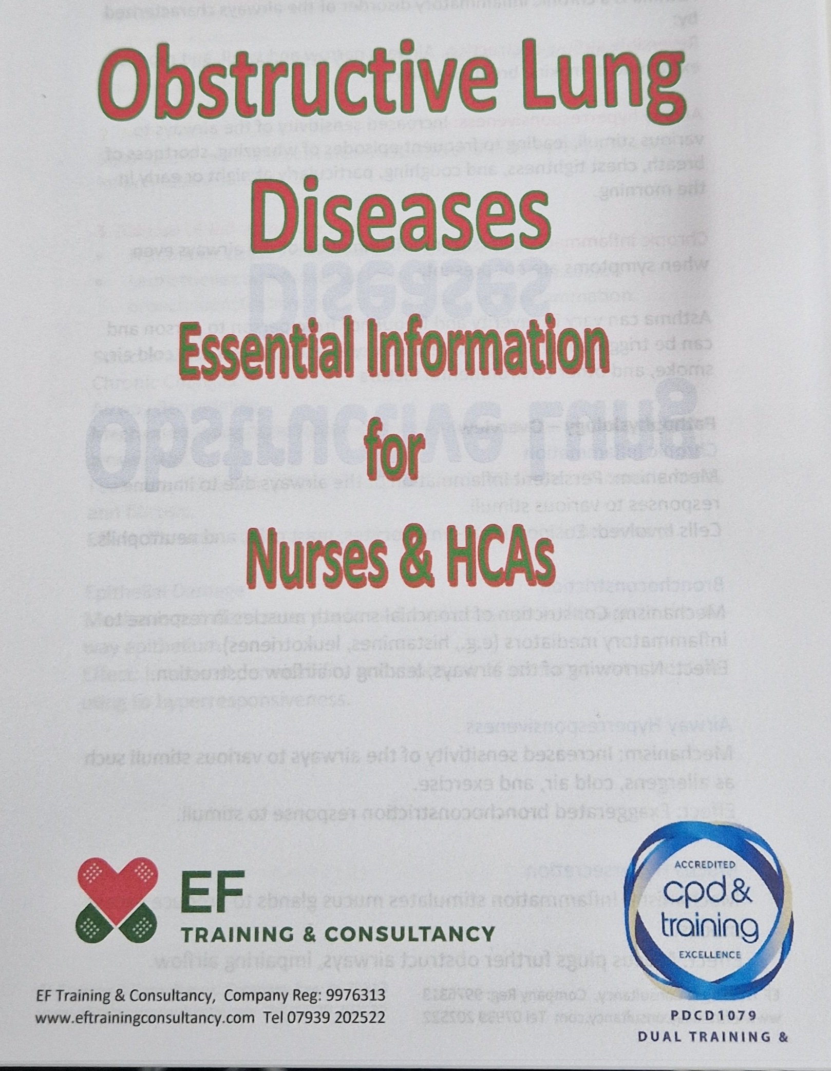  Obstructive Lung Disease - Essential Information for Nurses & HCAs
