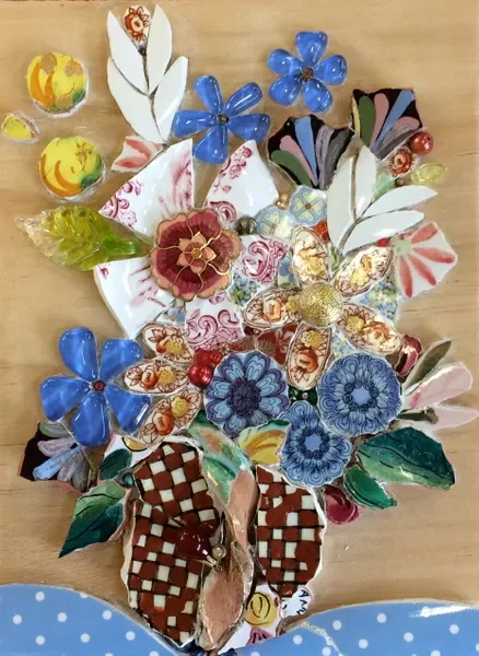 4 week mixed media mosaic course - 'Peace by Piece'