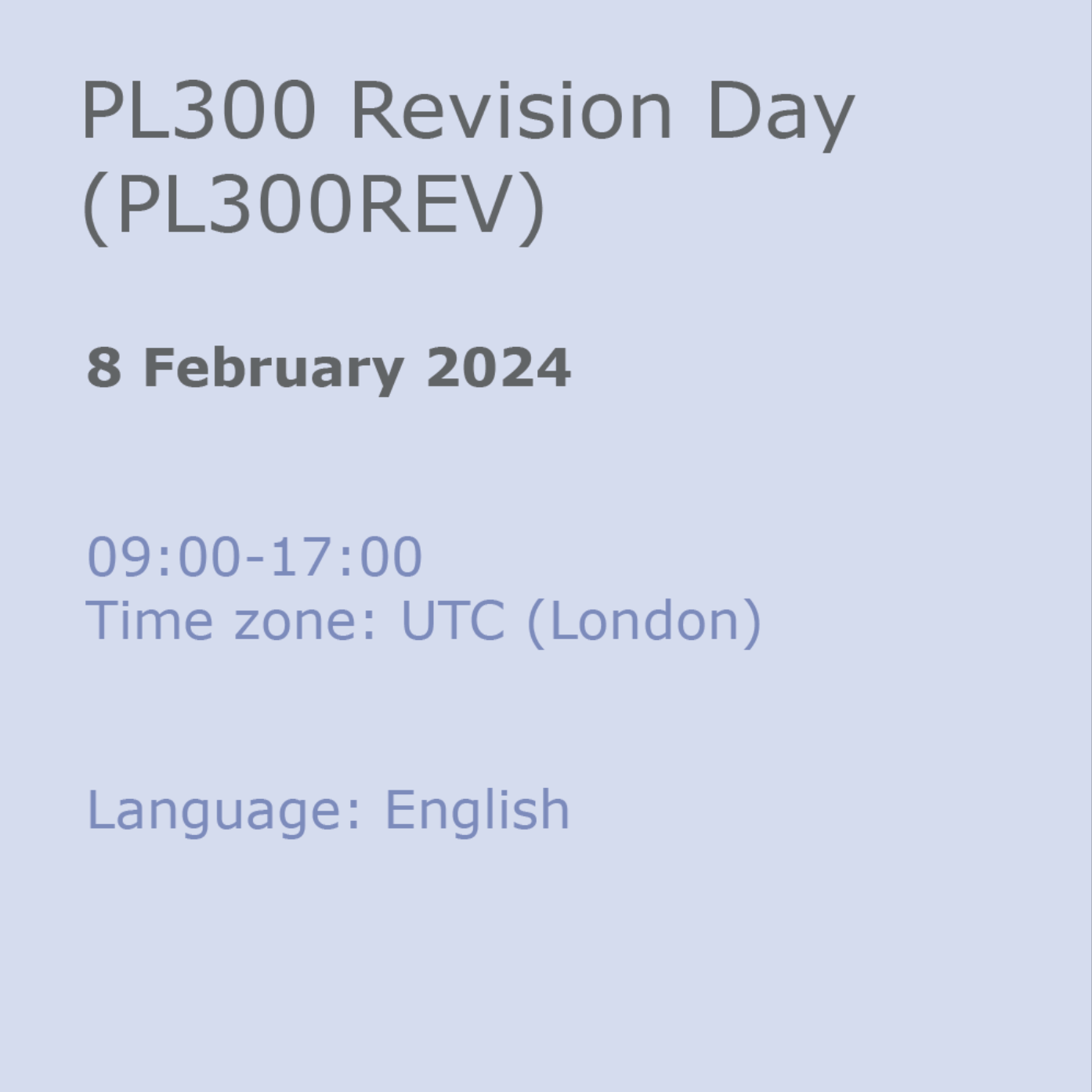 PL300 Revision Day (PL300REV)