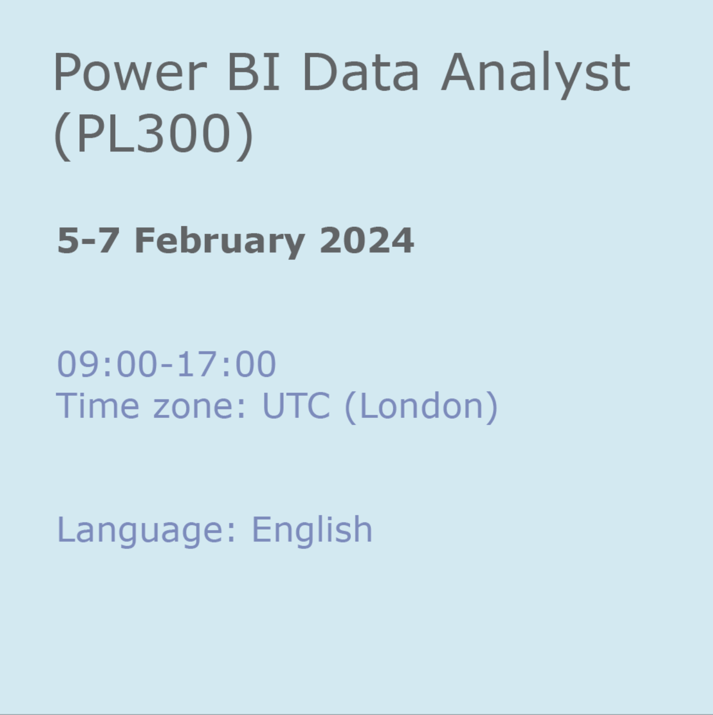 Power BI Data Analyst (PL300)