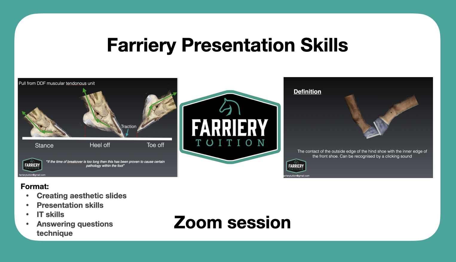 Farriery Presentation Skills