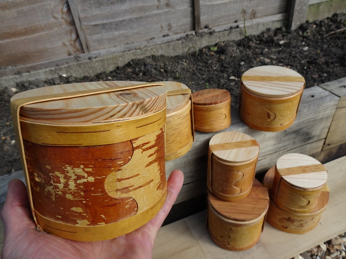 Birch Bark Containers