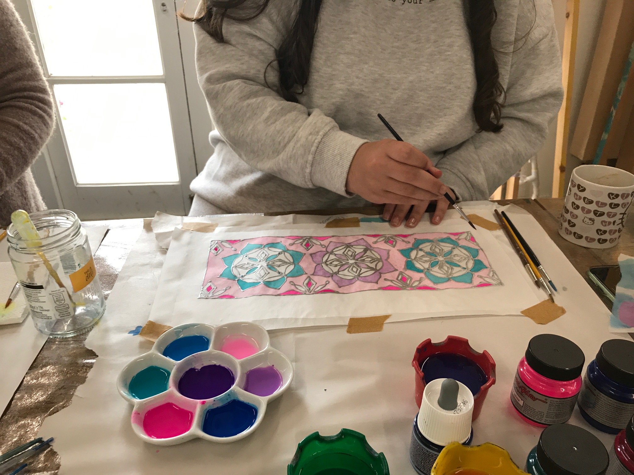Silk Lantern Painting Workshop  for all Levels. 
