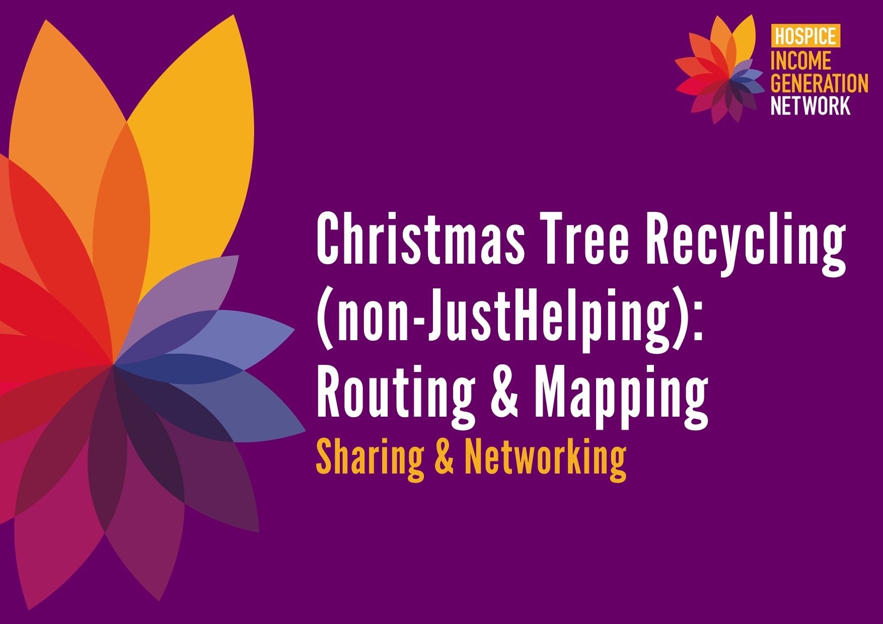 Wed 2 Oct 2024: Christmas Tree Recycling for independent schemes (non-JustHelping)