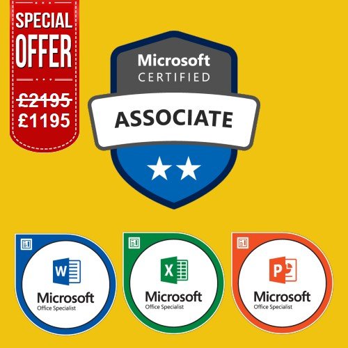 Microsoft Office Specialist: Associate (Office 2019) with 3 Exams
