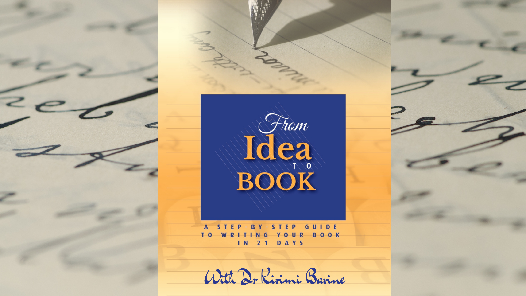 FROM IDEA TO BOOK IN 21 DAYS