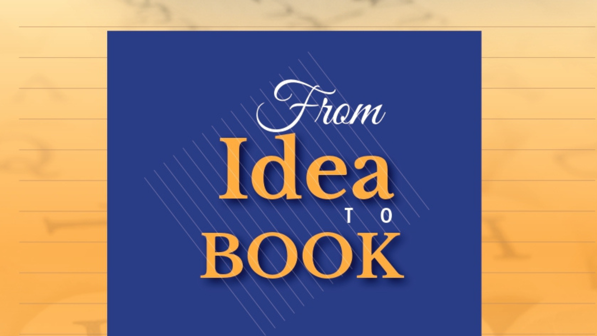 FROM IDEA TO BOOK IN 21 DAYS