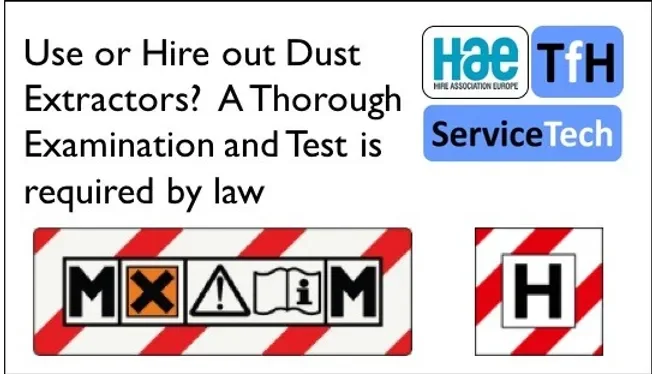 Thorough Examination and Test (TExT) of Dust Extractors -
Sunbelt Rentals